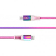 Дата кабель USB Type-C to Lightning 1.0m MFI Rainbow REAL-EL (EL123500054) - Фото