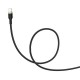 Дата кабель USB 2.0 AM to Type-C 1.0m spiral black ColorWay (CW-CBUC051-BK)