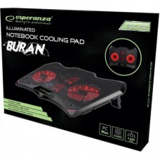 Підставка для ноутбука Esperanza Gaming Notebook Cooling Pad BURAN (EGC102) - Фото