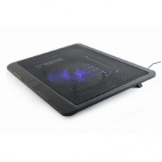 Підставка для ноутбука Gembird до 15", 1x120 mm fan, black (NBS-1F15-04) - Фото