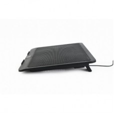 Підставка для ноутбука Gembird до 15", 1x120 mm fan, black (NBS-1F15-04) - Фото