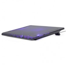 Підставка для ноутбука Gembird до 15", 2x125 mm fan, black (NBS-2F15-01) - Фото