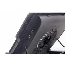Підставка для ноутбука Gembird до 17", 1x150 mm fan, black (NBS-1F17T-01) - Фото
