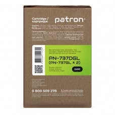 Картридж PATRON CANON 737 GREEN Label (DUAL PACK) (PN-737DGL) - Фото