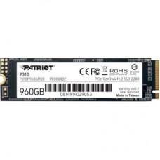 Накопичувач SSD M.2 2280 960 GB Patriot (P310P960GM28) Накопичувач SSD M.2 2280 960 GB Patriot (P310P960GM28)