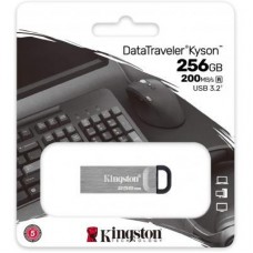 USB-флеш-накопичувач Kingston 256 GB DT Kyson Silver/Black USB 3.2 (DTKN/256GB) - Фото