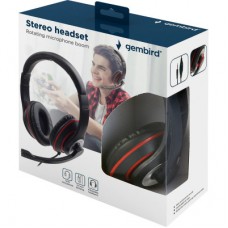 Навушники Gembird MHS-03-BKRD Black/Red (MHS-03-BKRD) - Фото