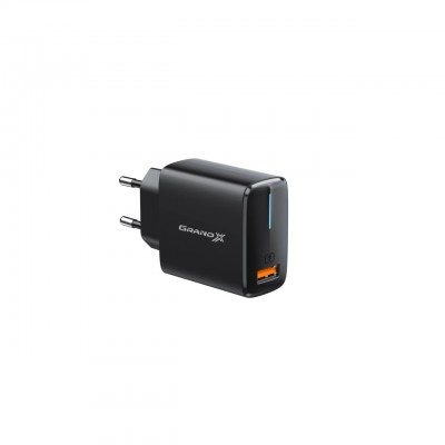 Зарядний пристрій Grand-X Quick Charge QС3.0 3.6V-6.5 V 3 A, 6.5V-9V 2A, 9V-12V 1.5A USB (CH-550B)
