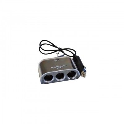 Зарядное устройство Atcom ES-09 (HUB 3*DC12 + 1*USB, 2.1A) (13151)
