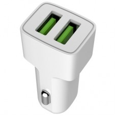 Зарядний пристрій ColorWay 2 USB AUTO ID 2.4 A (12W) white (CW-CHA009-WT) - Фото
