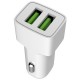 Зарядний пристрій ColorWay 2 USB AUTO ID 2.4 A (12W) white (CW-CHA009-WT)