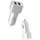 Зарядний пристрій ColorWay 2 USB AUTO ID 2.4 A (12W) white (CW-CHA009-WT)