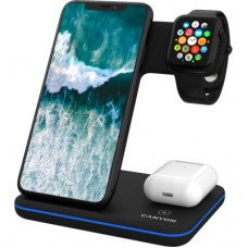 Зарядний пристрій Canyon 3in1 Wireless charger (CNS-WCS303B) - Фото
