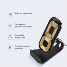 Зарядний пристрій ColorWay Wireless Stand 15 W Black (CW-CHW31Q-BK) - Фото