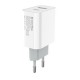 Зарядний пристрій ColorWay Type-C PD + USB QC3.0 (20 W) V2 white (CW-CHS025QPD-WT)