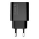 Зарядний пристрій Colorway Type-C PD + USB QC3.0 (20 W) V2 black (CW-CHS025QPD-BK)