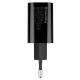 Зарядний пристрій Colorway Type-C PD + USB QC3.0 (20 W) V2 black (CW-CHS025QPD-BK)