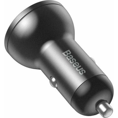 Зарядний пристрій Baseus Digital Display Dual USB 4.8 A 24 W black (CCBX-0G)