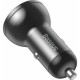 Зарядний пристрій Baseus Digital Display Dual USB 4.8 A 24 W black (CCBX-0G)