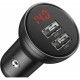 Зарядний пристрій Baseus Digital Display Dual USB 4.8 A 24 W black (CCBX-0G) Зарядний пристрій Baseus Digital Display Dual USB 4.8 A 24 W black (CCBX-0G)