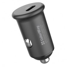 Зарядний пристрій ColorWay 1 USB Car (PD USB Type-C (20 W) Gray (CW-CHA028PD-GR) - Фото