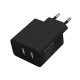 Зарядний пристрій ColorWay 2 USB AUTO_ID 4.8 A (24 W) black (CW-CHS016-BK)