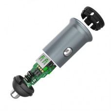 Зарядний пристрій ColorWay 2 USB Quick Charge 3.0 (36 W) Gray (CW-CHA036Q-GR) - Фото