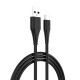 Зарядний пристрій ColorWay 1 USB AUTO ID 2 A (10 W) black + cable Type C (CW-CHS012CC-BK)