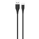 Зарядний пристрій ColorWay 1 USB AUTO ID 2 A (10 W) black + cable Type C (CW-CHS012CC-BK)