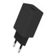 Зарядний пристрій ColorWay 1 USB AUTO ID 2 A (10 W) black + cable Type C (CW-CHS012CC-BK)