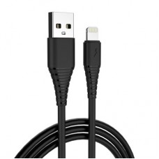 Зарядное устройство ColorWay 1USB AUTO ID 2A (10W) black + cable Lightning (CW-CHS012CL-BK) - Фото