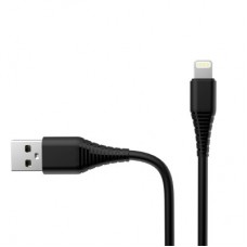 Зарядное устройство ColorWay 1USB AUTO ID 2A (10W) black + cable Lightning (CW-CHS012CL-BK) - Фото