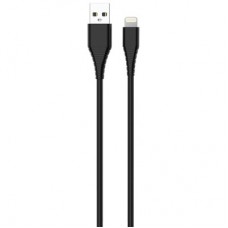 Зарядное устройство ColorWay 1USB AUTO ID 2A (10W) black + cable Lightning (CW-CHS012CL-BK) - Фото