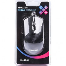 Мишка Maxxter Mc-4B01 USB Black (Mc-4B01) - Фото