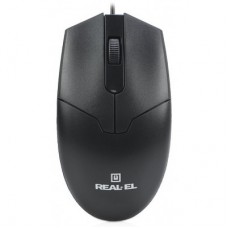 Мишка REAL-EL RM-208 USB Black - Фото
