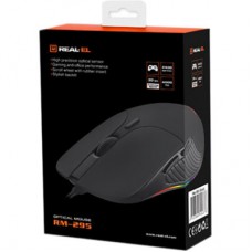 Мишка REAL-EL RM-295 USB Black - Фото