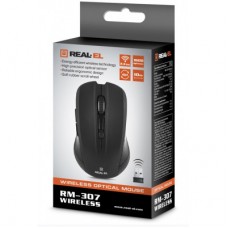 Мышка REAL-EL RM-307 Wireless Black - Фото