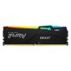 Модуль пам'яті для комп'ютера DDR5 16 GB 5600 MHz Beast RGB AM5 Black Kingston Fury (ex.HyperX)