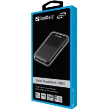 Батарея універсальна Sandberg 10000 mAh, Saver, USB-C, Micro-USB, output: USB-A*2 Total 5V/2.4A (320-34) - Фото