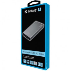 Батарея універсальна Sandberg 20000 mAh, PD/88W+12W, USB-C, USB-A output: 5V/2.4A (12W max) (420-52) - Фото