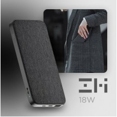 Оригінальний Xiaomi ZMI Power Bank 10000 mAh QB910 Black Швидка Зарядка QC3.0 18W - Фото
