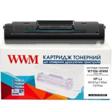 Картридж WWM для HP LJ M107a/135w/137fnw 106A Black (W1106-WWM) Картридж WWM для HP LJ M107a/135w/137fnw 106A Black (W1106-WWM)