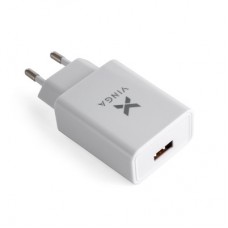 Зарядний пристрій Vinga QC3.0 Quick Wall Charger 1xUSB 18W Max (VWCQAW) - Фото