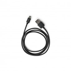Дата кабель USB 2.0 AM to Micro 5P PVC 1m black Vinga (VCPDCM1BK) - Фото