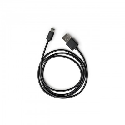 Дата кабель USB 2.0 AM to Micro 5P PVC 1m black Vinga (VCPDCM1BK)
