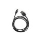 Дата кабель USB 2.0 AM to Micro 5P PVC 1m black Vinga (VCPDCM1BK)