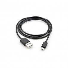 Дата кабель USB 2.0 AM to Micro 5P PVC 1m black Vinga (VCPDCM1BK) - Фото
