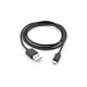 Дата кабель USB 2.0 AM to Micro 5P PVC 1m black Vinga (VCPDCM1BK)