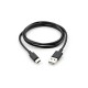 Дата кабель USB 2.0 AM to Type-C PVC 1m black Vinga (VCPDCTC1BK)