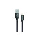Дата кабель USB 2.0 AM to Lightning 1.0m black ColorWay (CW-CBUL004-BK)